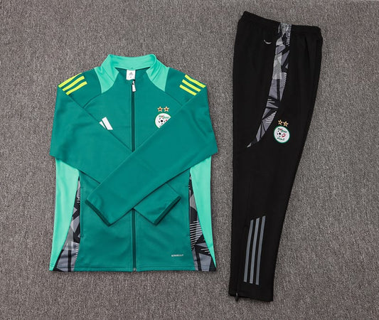 Algeria Zipped Tracksuit Black/Green 2024-2025