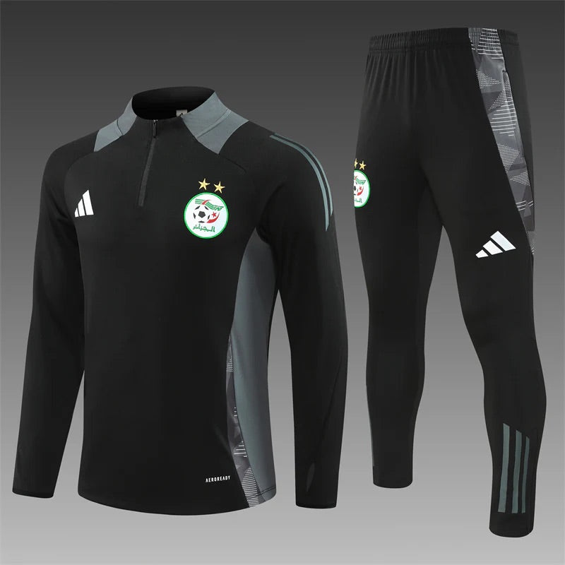 Algeria Zipped Tracksuit Black 2024-2025