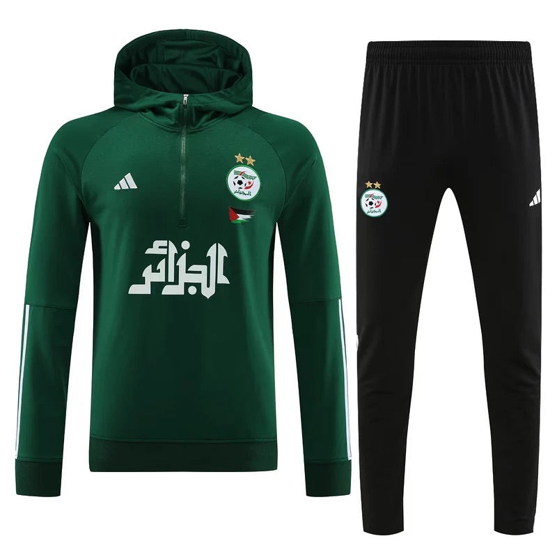 Algeria Zipped Tracksuit Green/Black 2024-2025