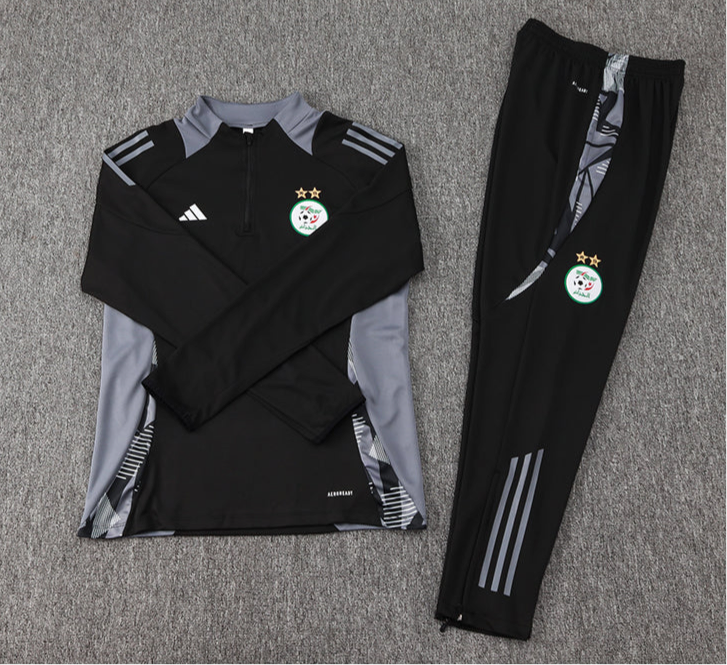 Algeria Zipped Tracksuit Black 2024-2025