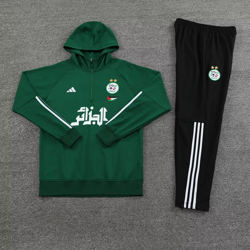 Algeria Zipped Tracksuit Green/Black 2024-2025